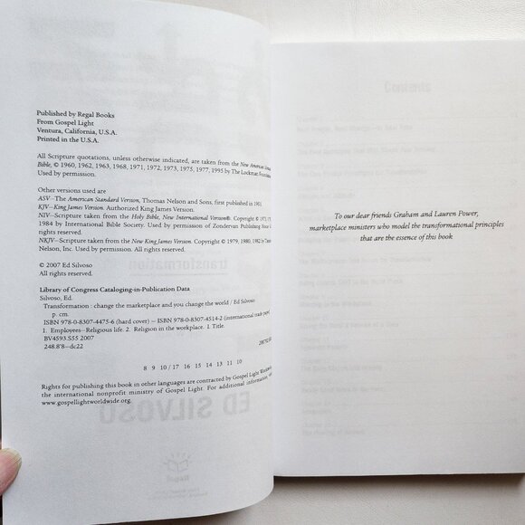 Transformation: Change the Marketplace and You Change the World by Ed Silvoso - Picture 2 of 7